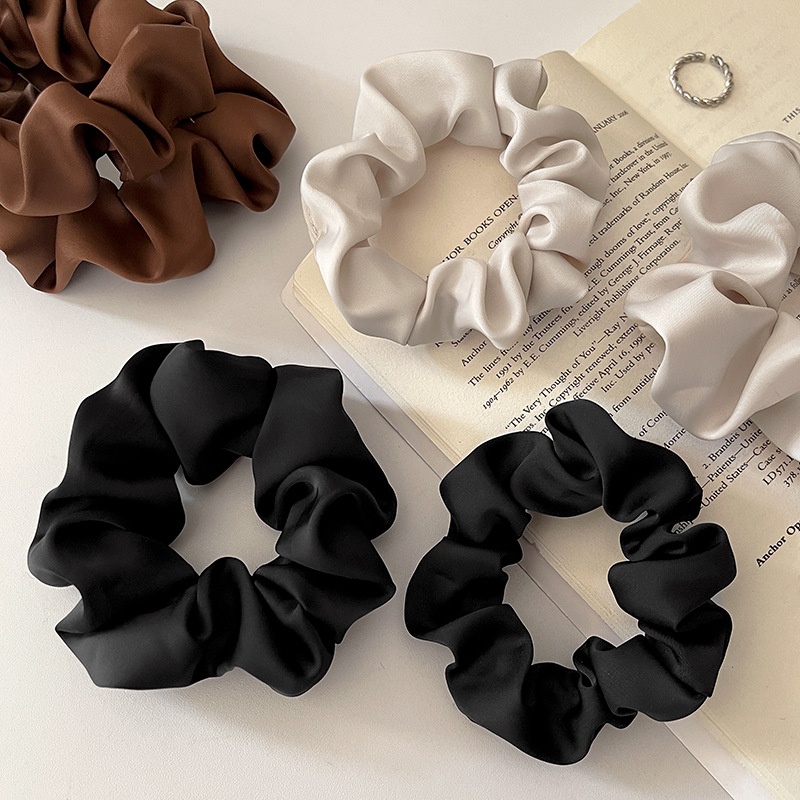 Women's Daily Fashion Silk Satin Scrunchie Hair Tie Solid Color