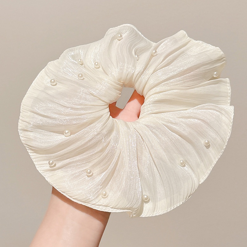 Women's French Retro Satin Scrunchie All-match Hair Tie Polka Dot