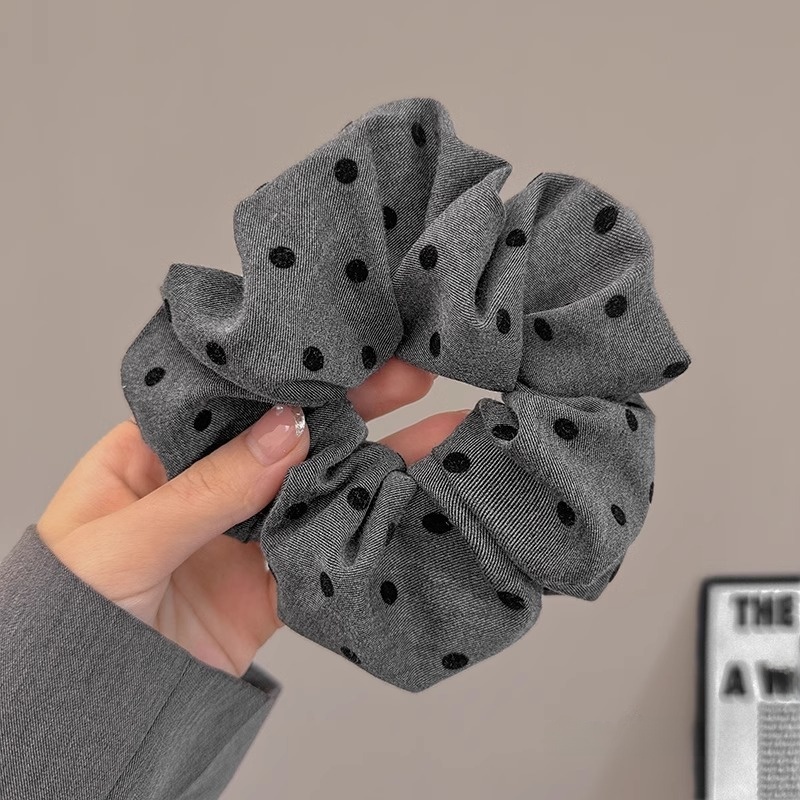 Women's Daily Damage-Free Fabric Hair Tie Floral Polka Dots Bow