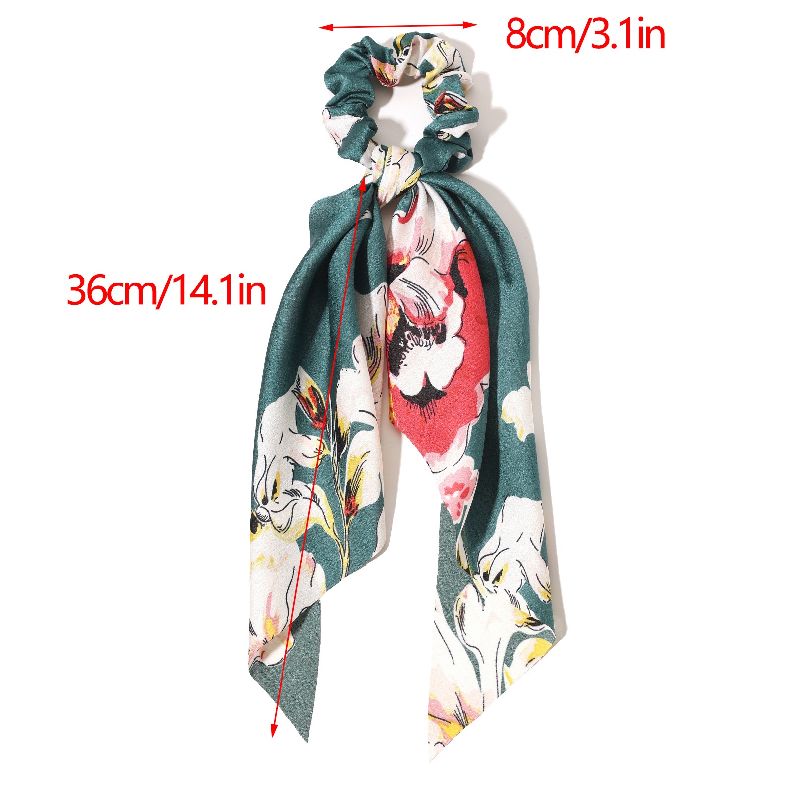 Women's Silk Braid Butterfly Hair Tie Holiday Pastoral Color Block