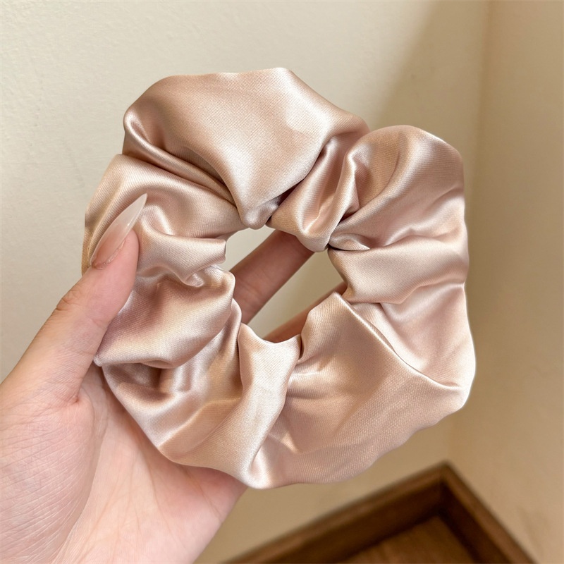 Women Daily Oversized High Elastic Lace Hair Scrunchie Elegant Floral