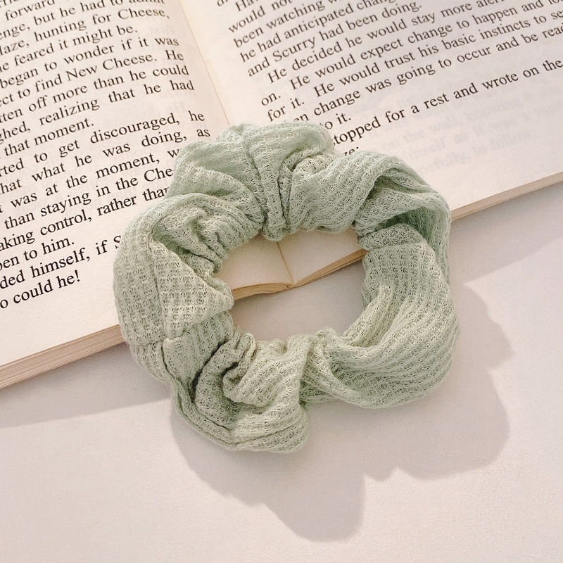 Women Daily Oversized High Elastic Lace Hair Scrunchie Elegant Floral