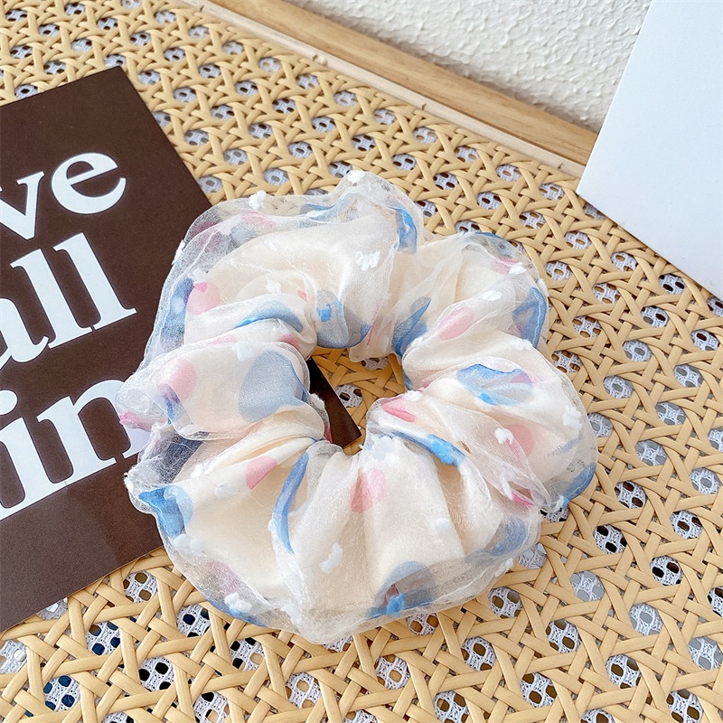 Women's Daily Handmade Cloth Hair Tie Sweet Flower Horse Print