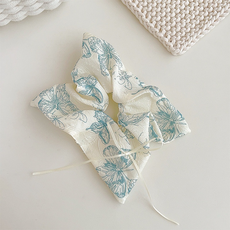 Women's Sweet Holiday Cloth Hair Tie Floral Butterfly Bowknot