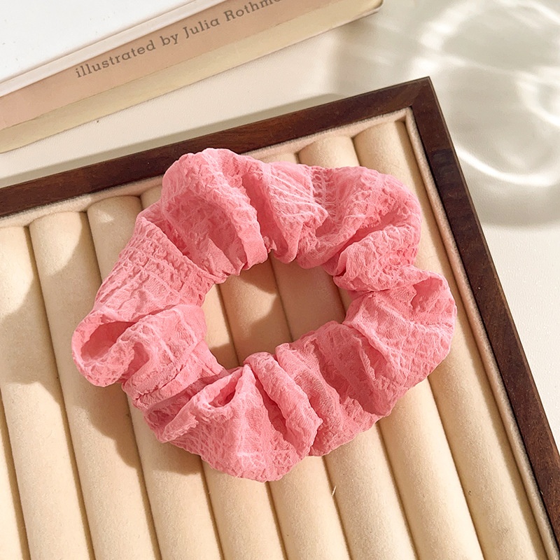 Women's Daily Sweet Rib-Knit Lace Hair Tie Solid Flower Lattice