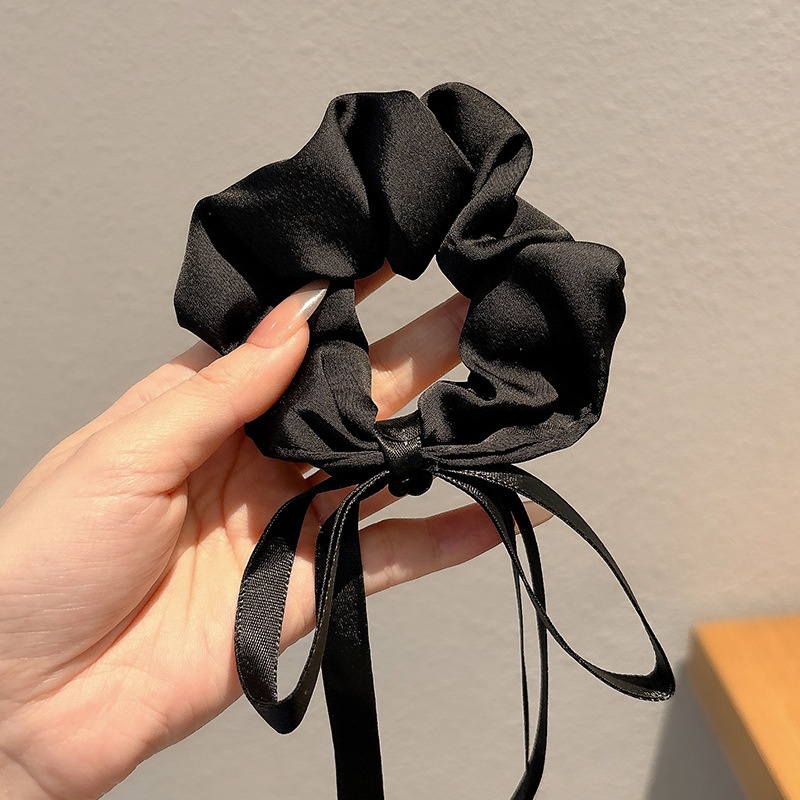 Women's Cloth Lace Scarf Scrunchie Daily Hair Tie Spring Tulip Floral