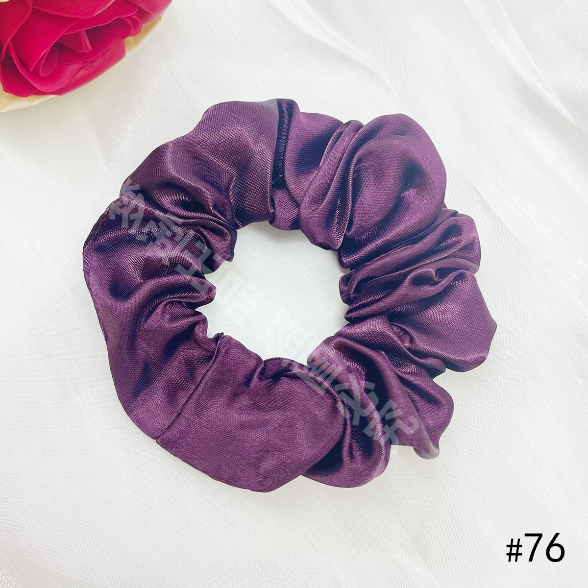 Women's Elegant Cloth Y2K Bohemian Scrunchie Hair Tie Solid Color