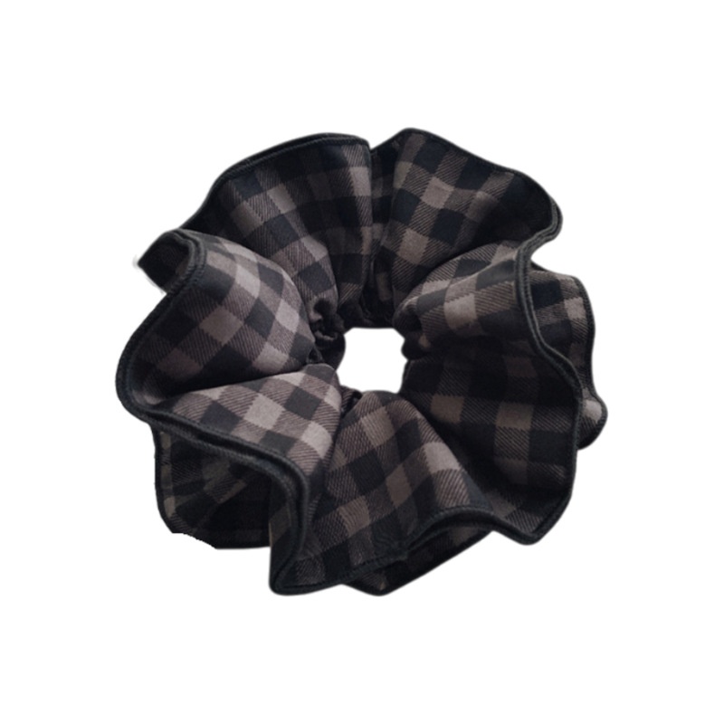 Women's Spring High-End Silky Pleated Pearl Streamer Large Hair Ring