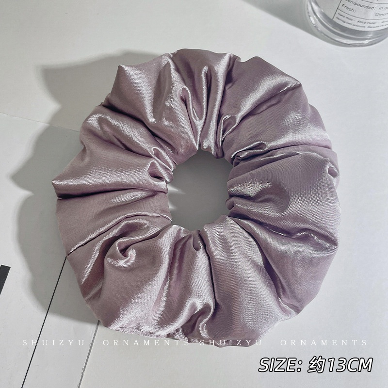 Women's Handmade Spring Ponytail Hair Scrunchie Checkered Fabric