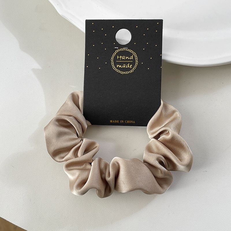 Women's Retro Silk Satin Daily Travel Hair Scrunchie Solid Color