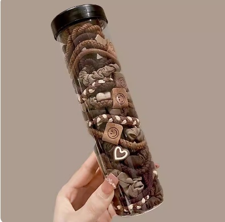 Women's High Stretch Rubber Daily Ponytail Hair Ring Simple Solid