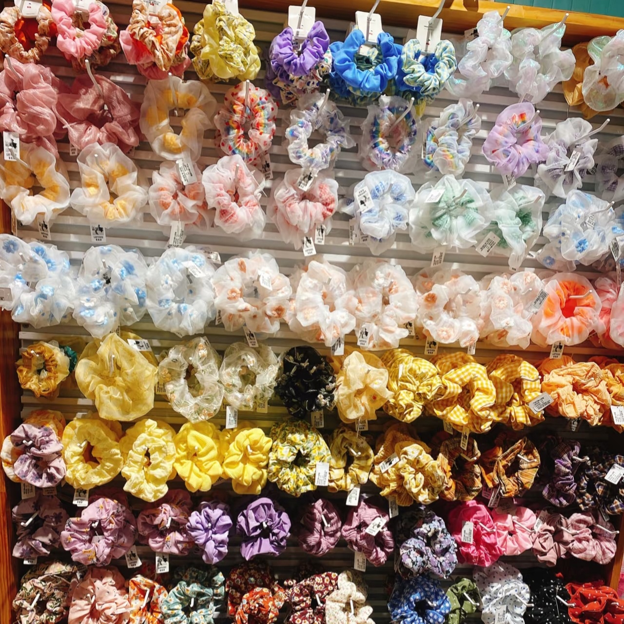 Women's Daily Damage-Free Fabric Hair Tie Floral Polka Dots Bow