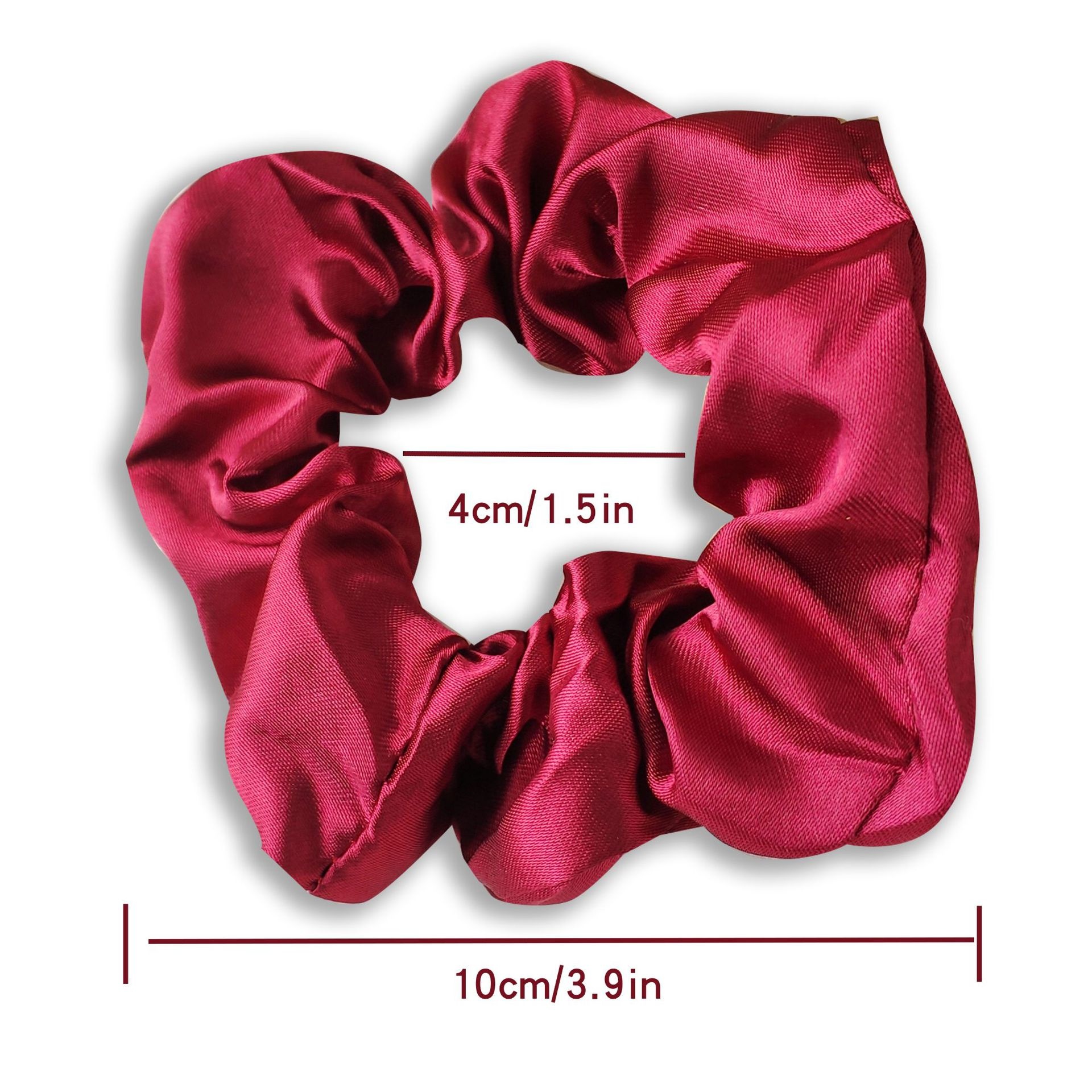 Women's Simple Fabric Hair Scrunchies Elastic Rubber Band Solid Color
