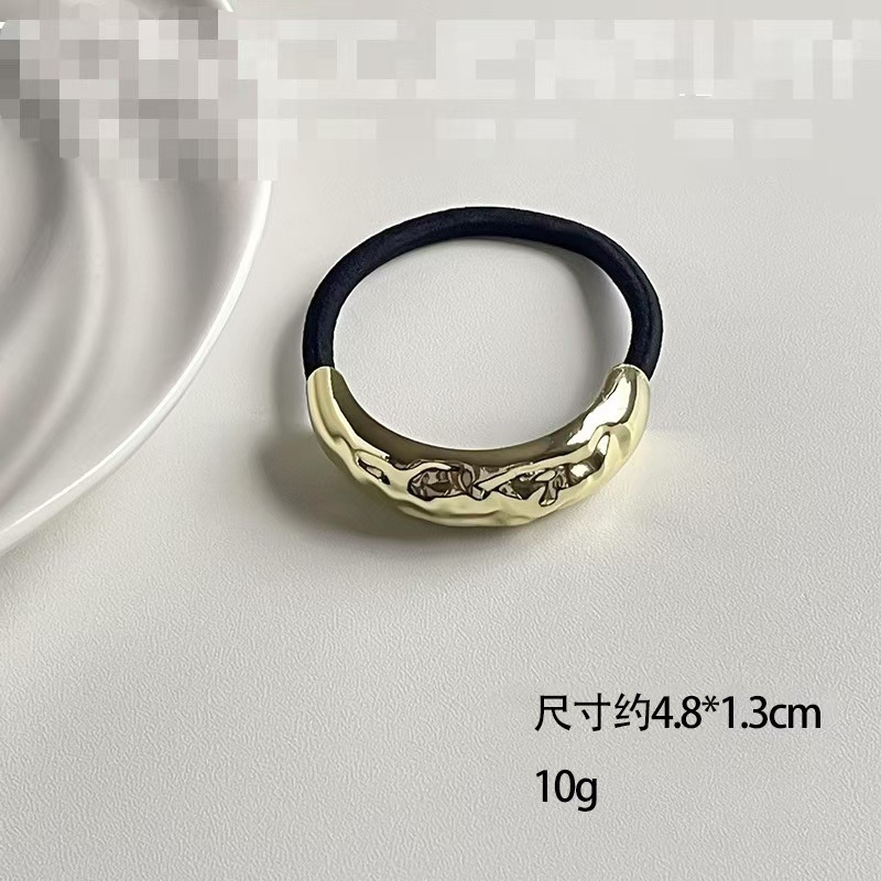 Women's Smooth Alloy Arc Ponytail Holder Minimalist Metallic