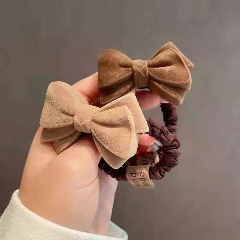 Women's Chic Handmade Plastic Hair Tie Daily Accessory Bow Knot