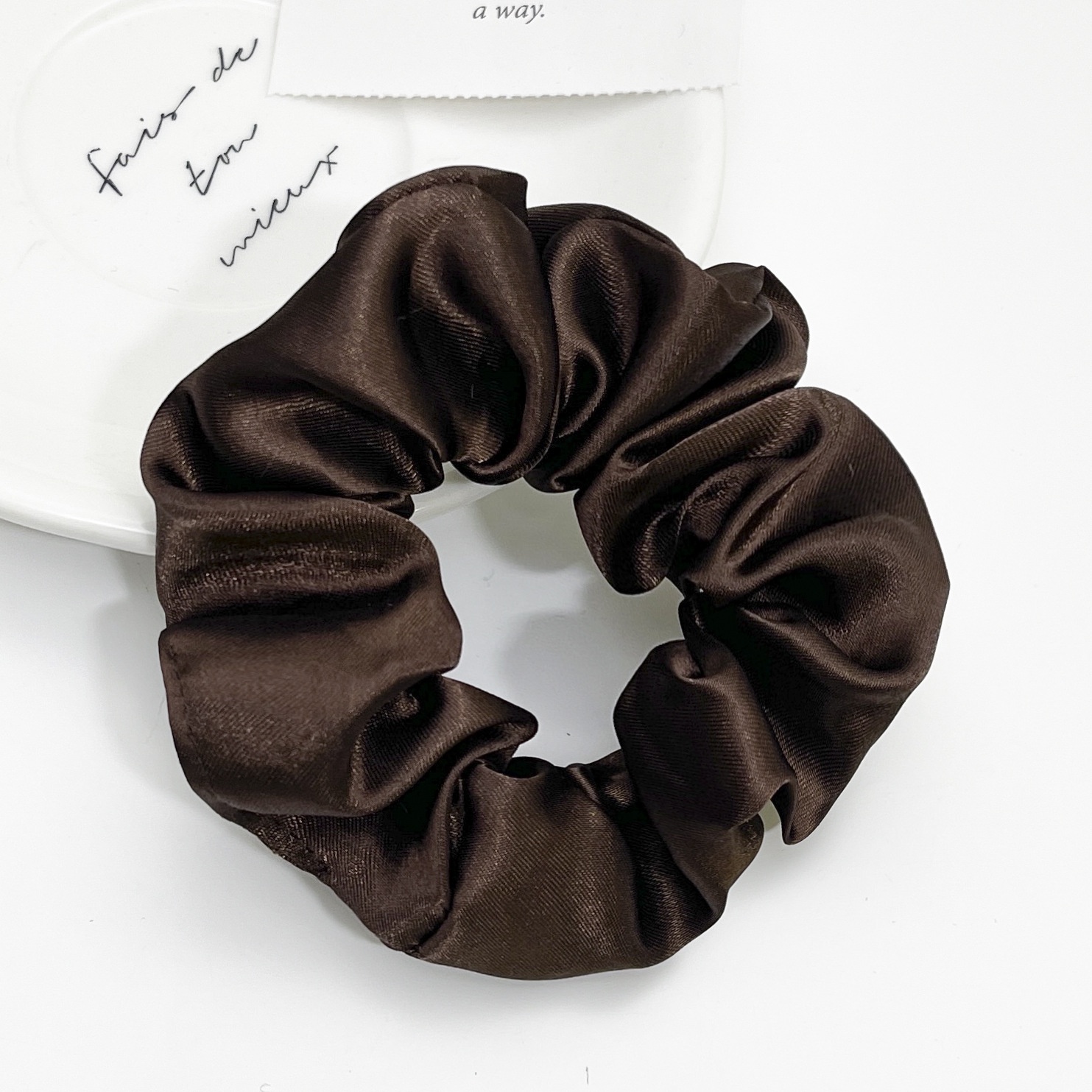 Women's Retro Satin Daily Holiday Hair Tie Scrunchie Solid Color