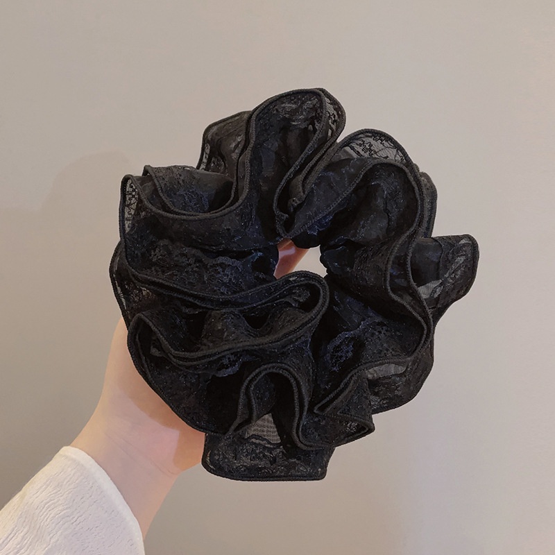 Women's Classic Lace Hair Tie For Daily And Holiday Solid Color