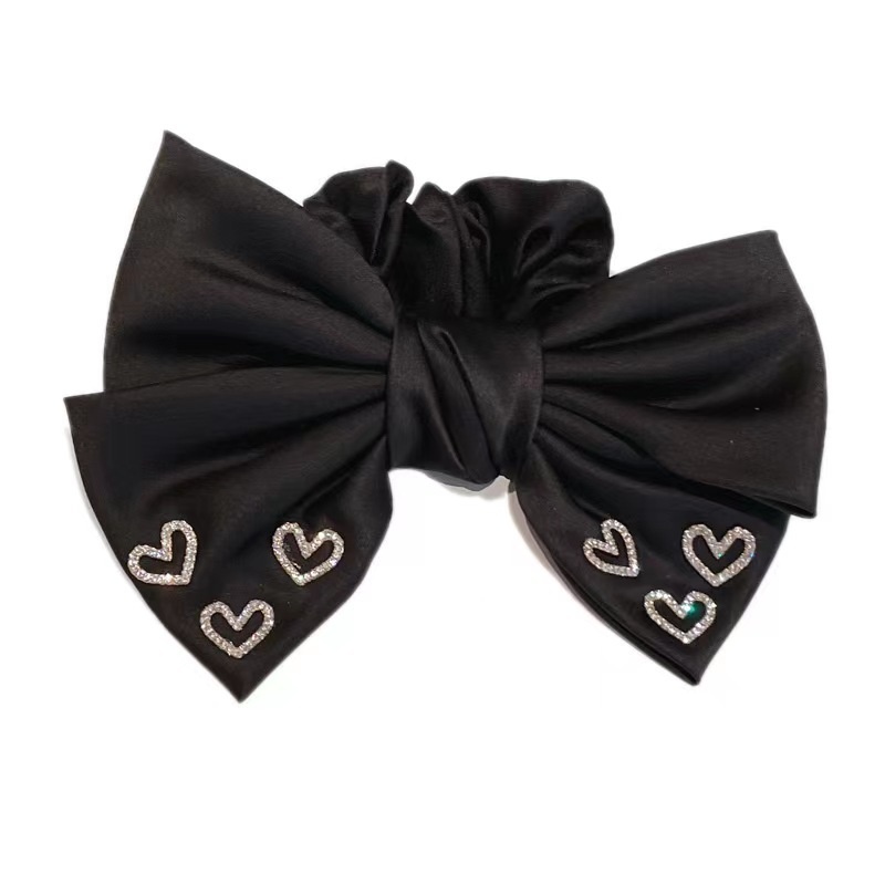 Women's Daily Rhinestone Inlay Cloth Hair Tie Classic Bow Knot