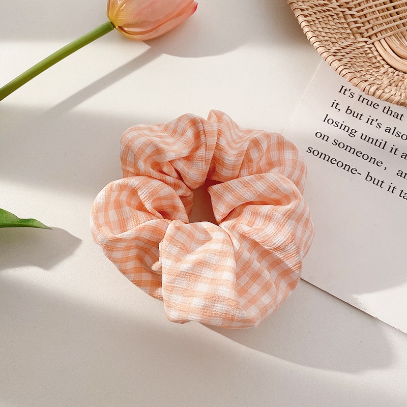 Women Daily Oversized High Elastic Lace Hair Scrunchie Elegant Floral