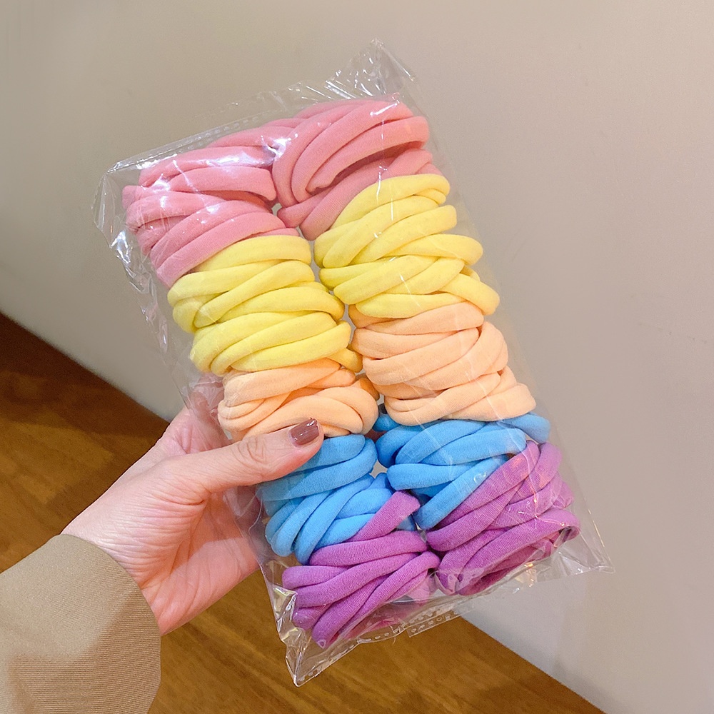 Women's 5.5cm Thick High Elastic Towel Hair Tie Basic Solid Color
