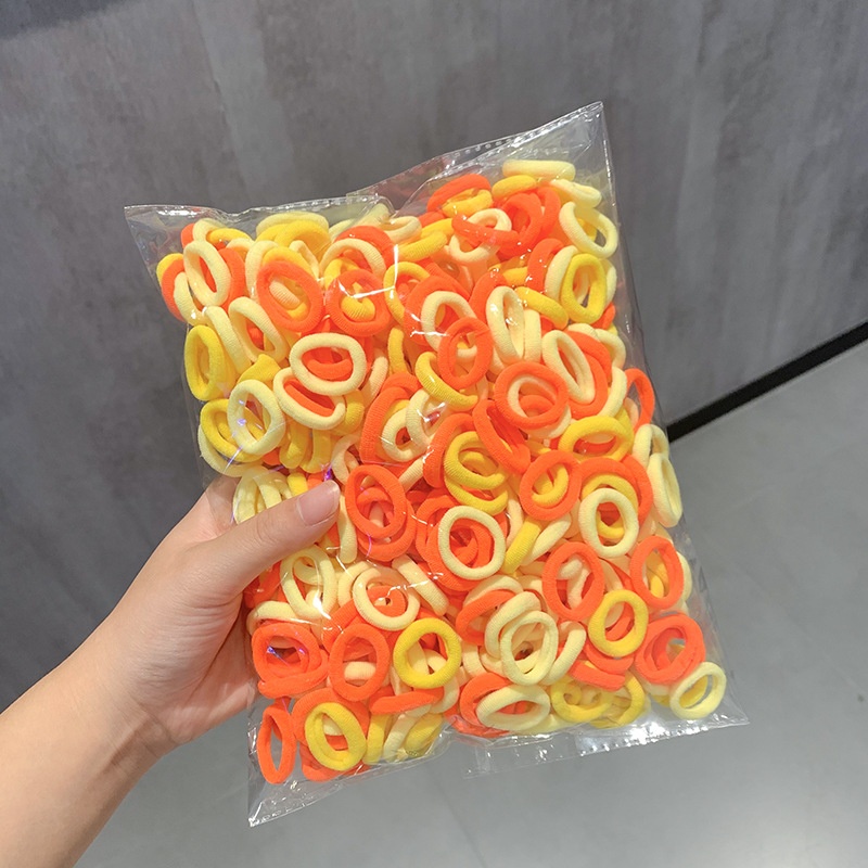 Girls High Elastic Seamless Hair Ties Nylon Towel Ring Rubber Bands