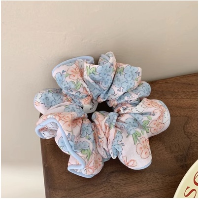 Women's Simple Floral Print Cloth Hair Tie Daily Holiday Scrunchie