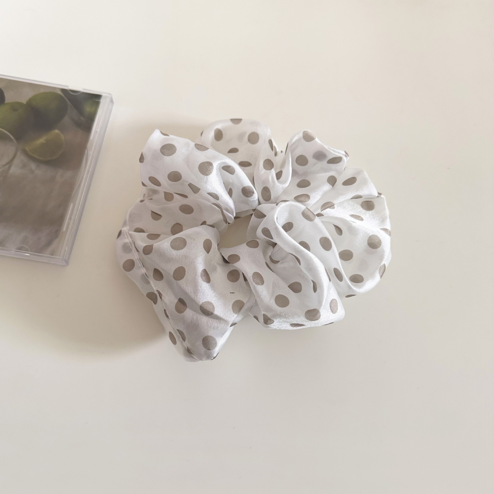 Women's Casual Soft Tulle Hair Tie Scrunchie Polka Dot Pattern