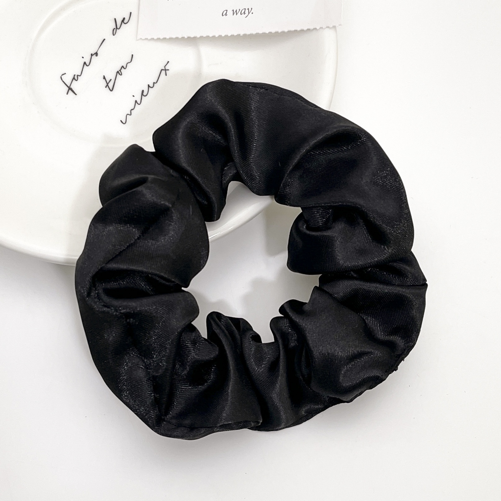 Women's Retro Satin Daily Holiday Hair Tie Scrunchie Solid Color