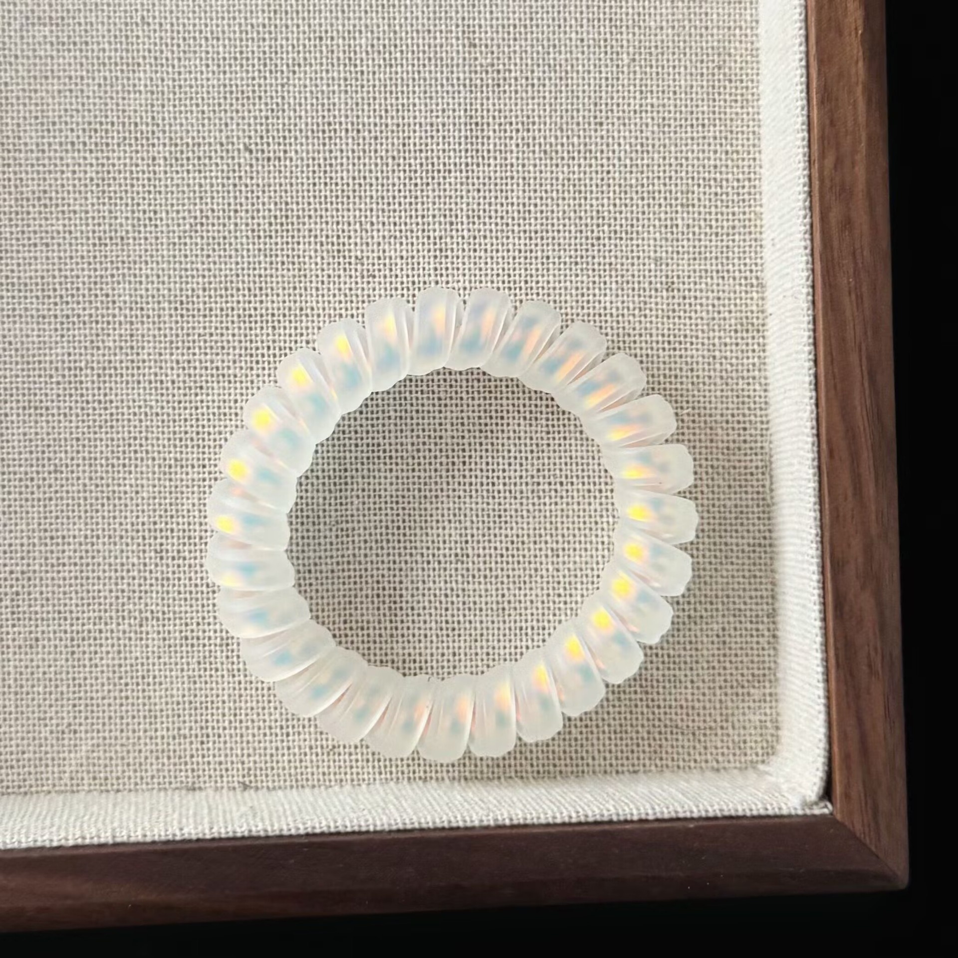 Girls Simple Telephone Cord Ponytail Hair Ties Summer Fresh Jelly Color