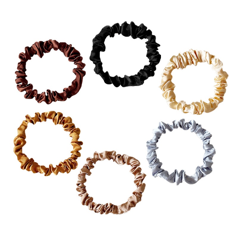 Women's Retro Satin Daily Holiday Hair Tie Scrunchie Solid Color