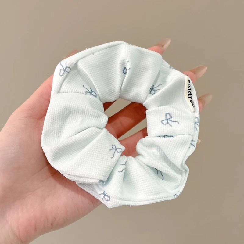 Women's Daily Damage-Free Fabric Hair Tie Floral Polka Dots Bow