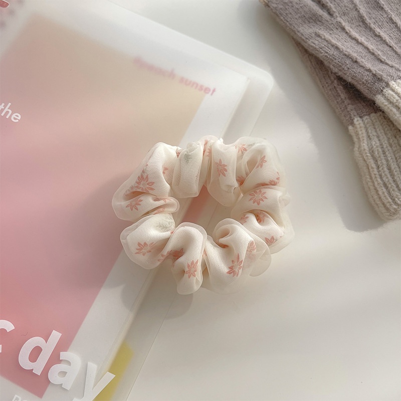 Women's Daily Summer Gauze Hair Tie Sweet Ditsy Floral