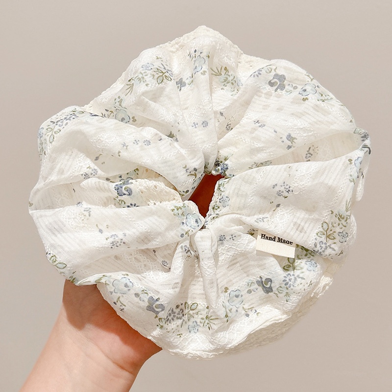 Women's French Retro Satin Scrunchie All-match Hair Tie Polka Dot