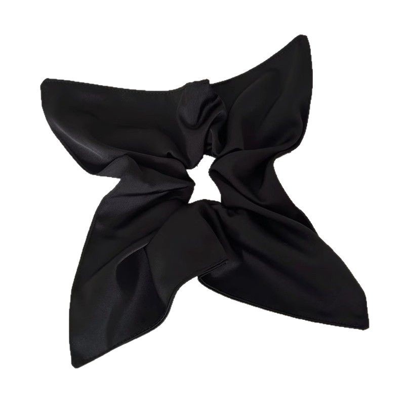 Women's Handmade Spring Ponytail Hair Scrunchie Checkered Fabric