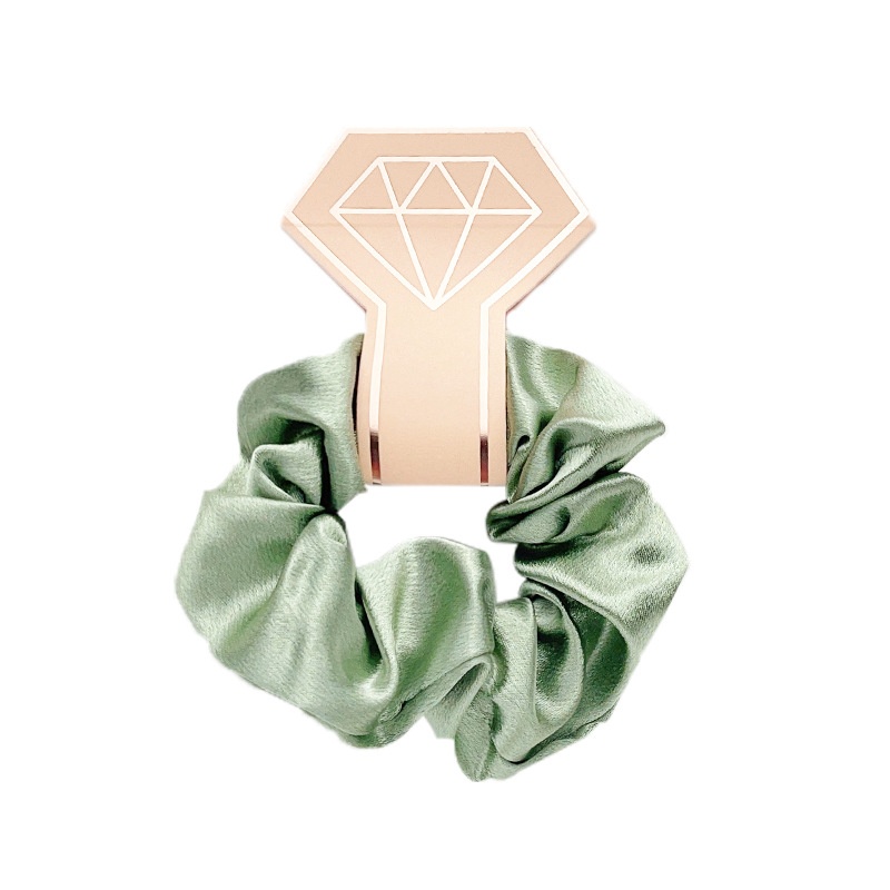 Women's Daily Streetwear Satin Rib-Knit Hair Scrunchie Solid Color