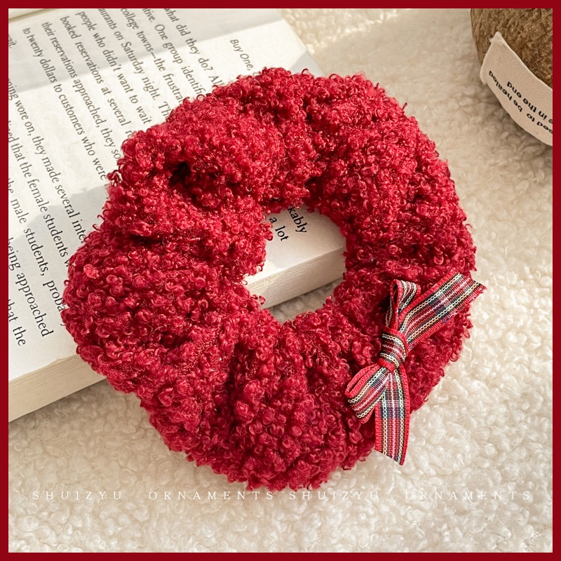 Women's Sweet Bun Scrunchie Hair Tie Multi-layer Lace Knit Cloth