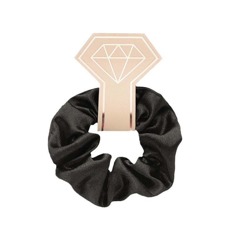 Women's Daily Streetwear Satin Rib-Knit Hair Scrunchie Solid Color