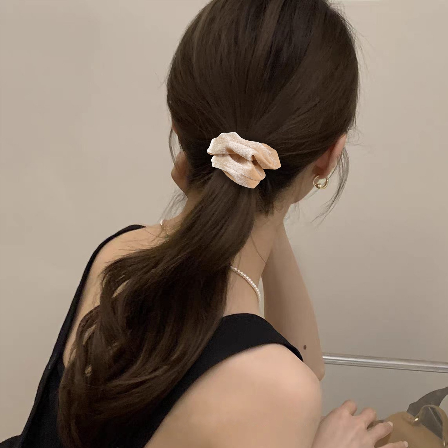 Women's Classic Daily Vacation Cloth Hair Scrunchie Solid Color