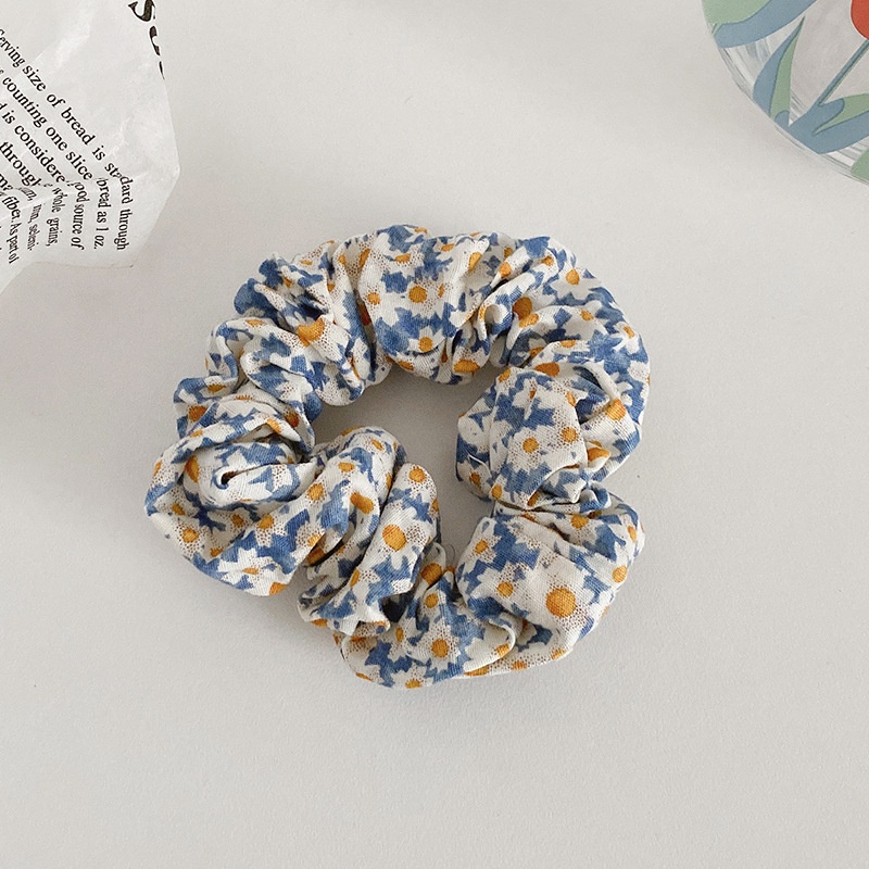 Women Daily Oversized High Elastic Lace Hair Scrunchie Elegant Floral