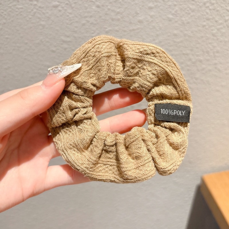 Women Daily Oversized High Elastic Lace Hair Scrunchie Elegant Floral