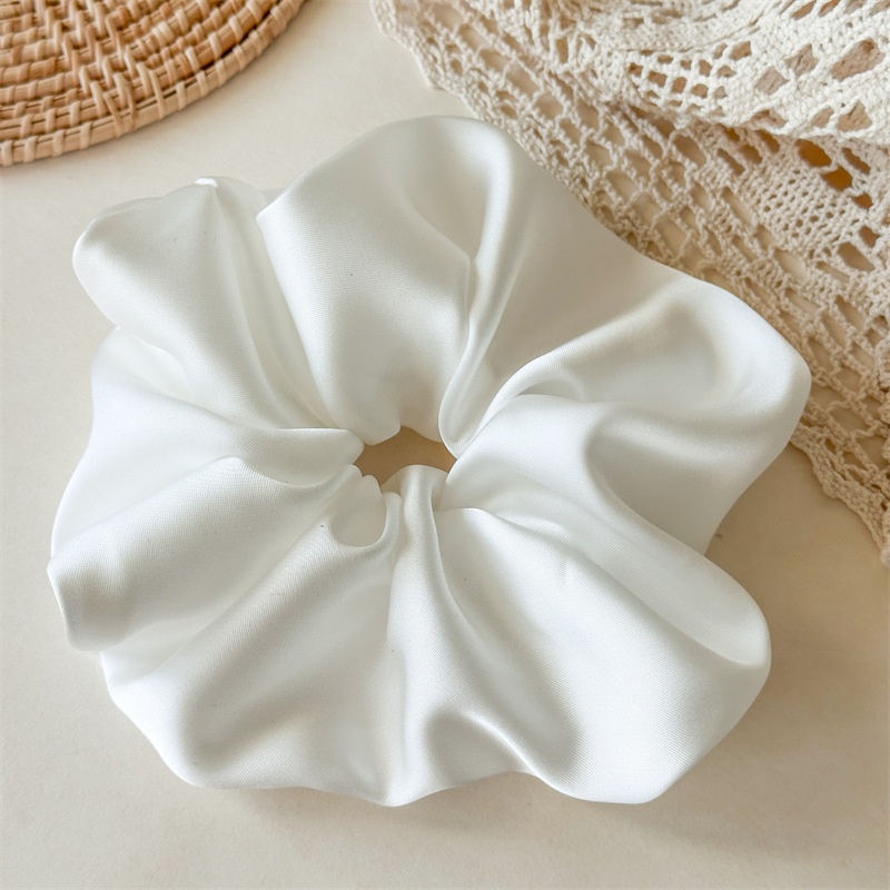 Women's Premium Satin Large Hair Bands Autumn Winter Solid Color