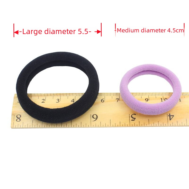 Women's 5.5cm Thick High Elastic Towel Hair Tie Basic Solid Color