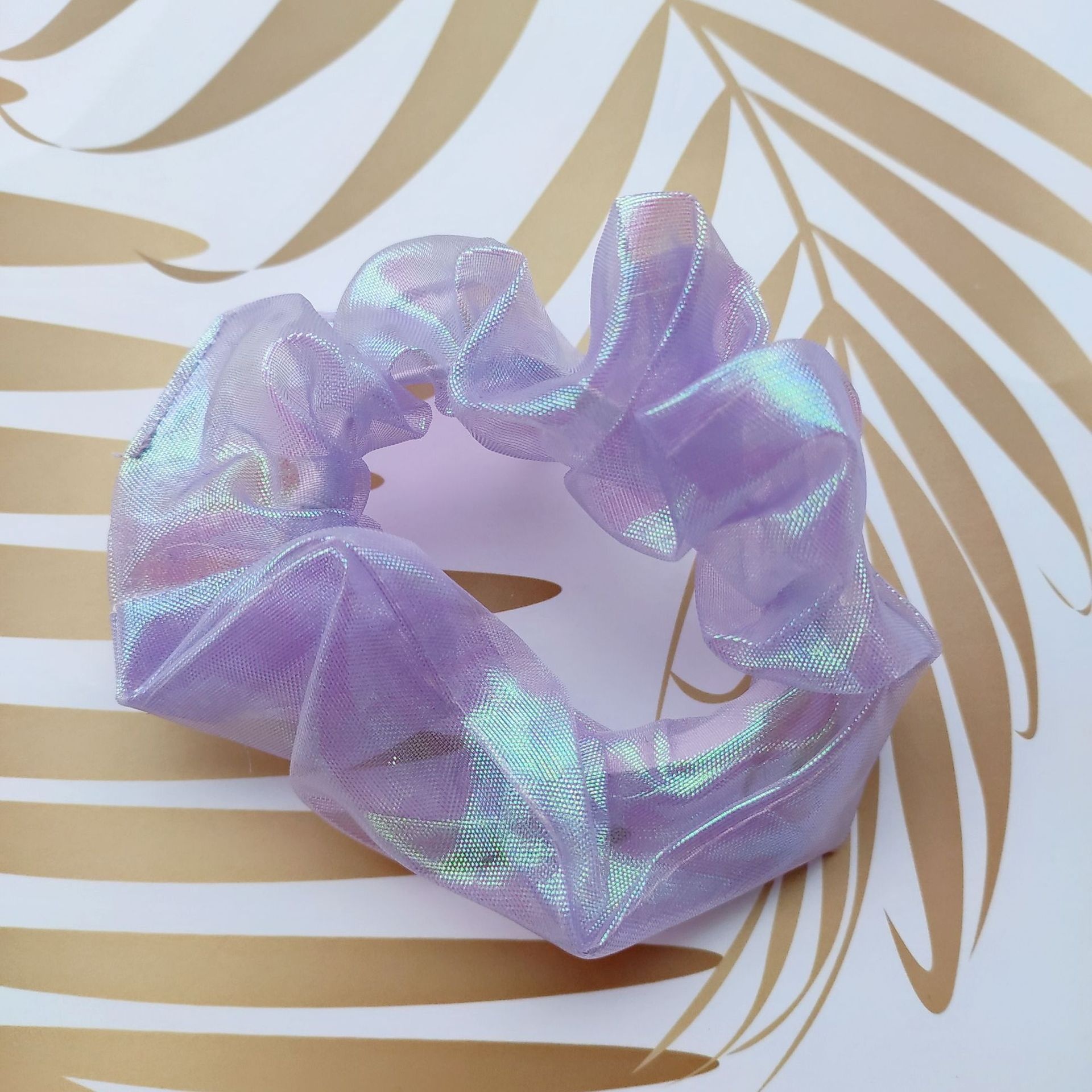 Women's Simple Daily Wear Gauze Hair Tie Scrunchie Solid Color