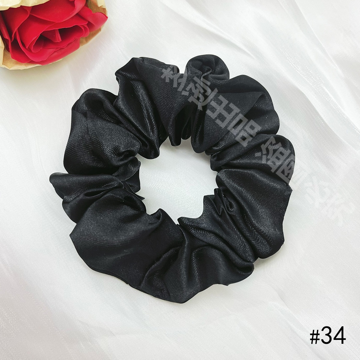 Women's Elegant Cloth Y2K Bohemian Scrunchie Hair Tie Solid Color