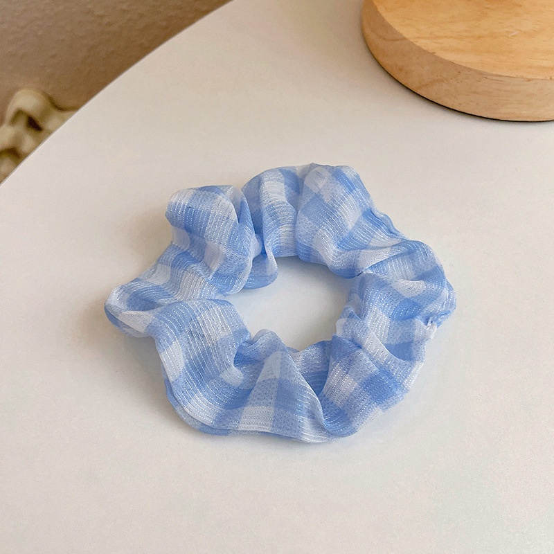 Women Daily Oversized High Elastic Lace Hair Scrunchie Elegant Floral