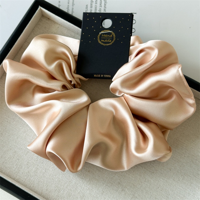 Women's Classic Satin Hair Tie for Daily Holiday Wear Solid Color
