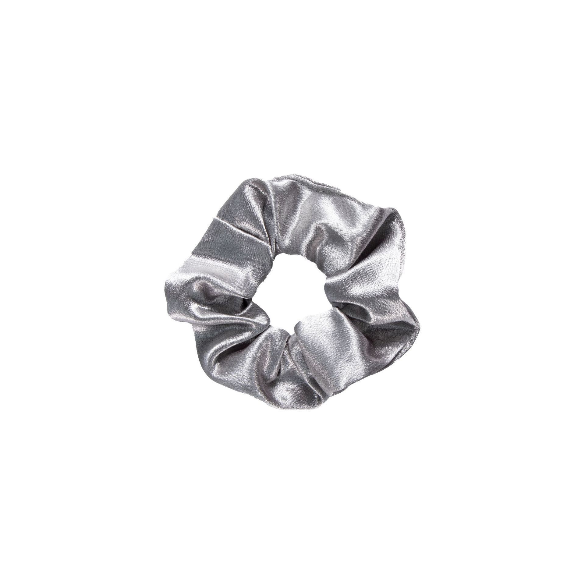 Women's Simple Retro Crystal Satin Scrunchie Hair Tie Solid Color