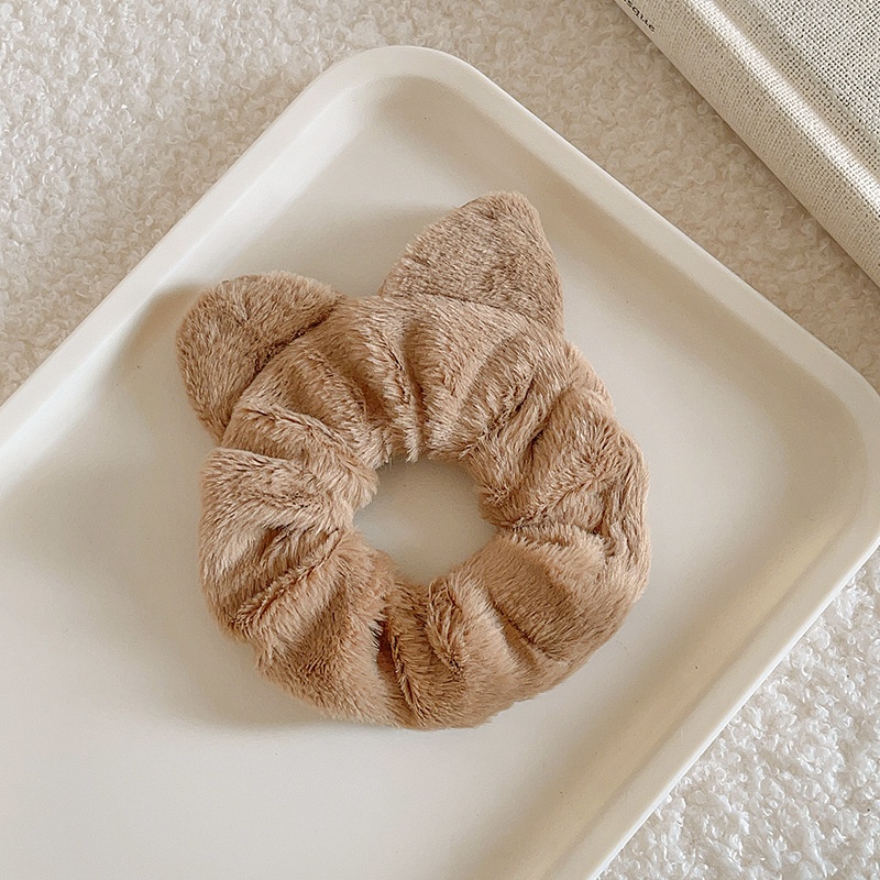 Women's Cute Everyday Cloth Hair Tie Ponytail Holder Solid Color