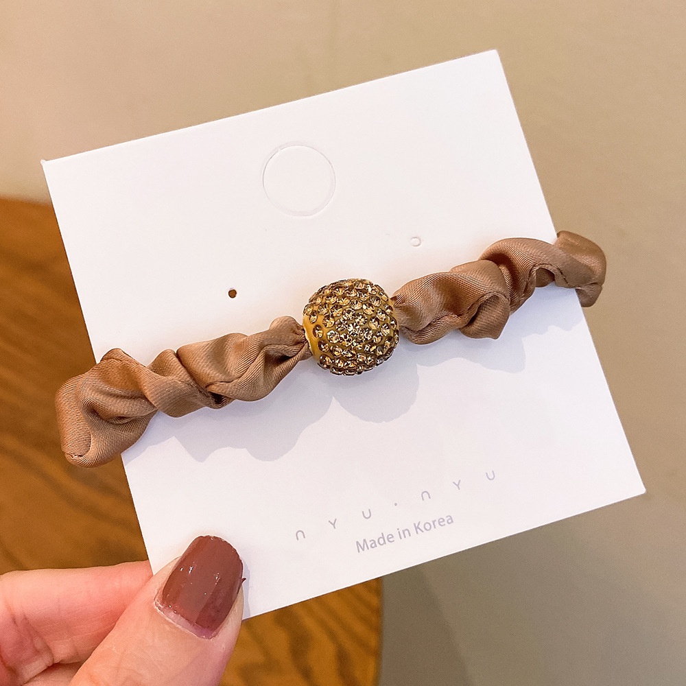 Women's Luxury Rhinestone Large Elastic Hair Tie Leopard Print