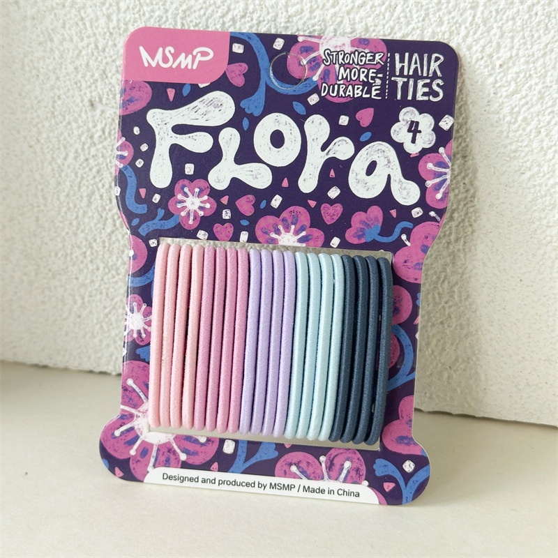 Women's Soft Material Quick Styling No Damage Elastic Hair Bands Colorful